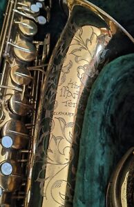 New ListingMartin 'The Martin' Comm. III Tenor Saxophone Original Lac 208078 Matching #'s