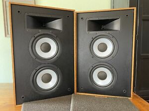 Sweet Classic Pair (2) Klipsch KG4 OO RV Oak Floor Speakers Monitors