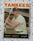 1964 Topps Mickey Mantle New York Yankees #50 Faded Back