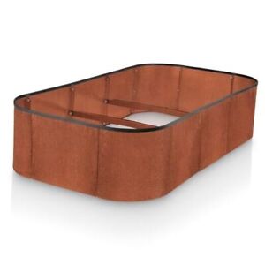 9-in-1 Corten Steel Raised Garden Beds Outdoor // 4×2×1 ft Modular Corten