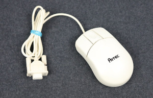 Vintage Artec 3-Button Rollerball 9 pin DB9 RS232 82231669 Computer Mouse TESTED