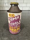C & C Super Coola Grape Soda Cone Top Can EMPTY 6 Ounce New York