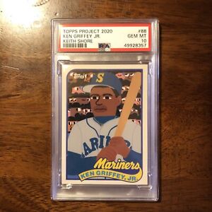 Topps Project 2020 #88 Ken Griffey Jr. 1989 RC By Keith Shore PSA 10 Gem Mint!!!