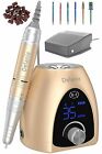 35000RPMElectric Nail File Drill Manicure Machine Pedicure Kit Rechargeable GOLD