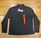 GREG NORMAN Men's Micro Fleece Lined 1/4 Zip Pullover Long Sleeve Medium Black