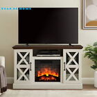 Farmhouse Fireplace TV Stand for TVs up to 55