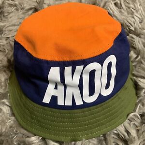 Akoo Men’s Celosia Orange Bucket Hat Size L/XL New