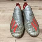 Adidas X 19+ FG F35322 Silver Red US 9.5 Football Soccer Cleats Used