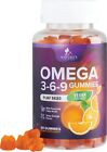 Omega 3 6 9 Fatty Acid Gummies with Perilla Oil, Vegan Heart and Health Support