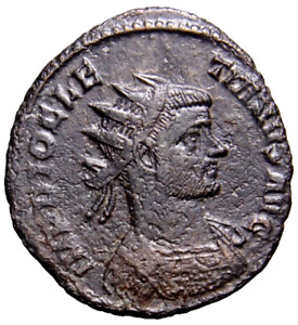 RARE TYPE Diocletian Æ Antoninianus. Rome, AD 287 Eagle Roman Coin w/COA