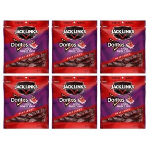Jack Links Doritos Spicy Sweet Chili Beef Jerky 2.65oz Lot of 6 Bags