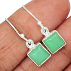 Natural Chrysoprase 925 Sterling Silver Earrings Jewelry CE23476