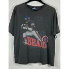 Vintage Salem Sportswear Chicago Bears Football Tee Shirt Black XL B614