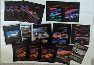 HUGE Lot Of 17 Vintage Chevrolet Brochures - Some Duplicates