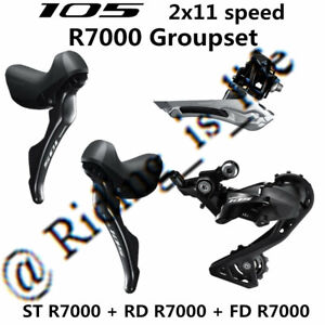 New Shimano 105 R7000 2x11 Road Bike Groupset 3 Pcs FD+RD+Shifter Set ST-R7000
