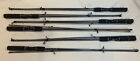 Lot of (6) Spinning Fishing Rods 5.5' Black 5 1/2'