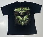 Overkill 2013 Official Tour Shirt Size Xl Double Sided Graphic