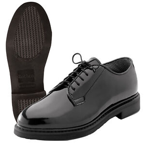 Rothco High Gloss Finish Military Uniform Oxford Leather Formal Shoes