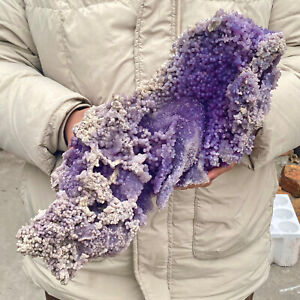 New Listing15LB Beautiful Natural Purple Grape Agate Chalcedony Crystal Mineral Specimen