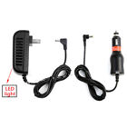 Car Charger +AC Power Adapter for Sylvania SDVD8738 SDVD8747 Portable DVD Player
