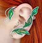 Elf ear cuffs no piercing, Elven leaf ear cuff earring