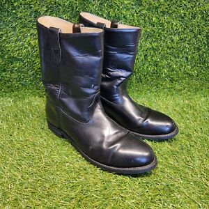 vintage double H black engineer boots size mens 11EE