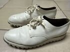 Vintage White Ripple Sole Nathan Hack Men’s Shoes 9.5 3715 047 Leather