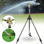 For Garden Automatic Rotating Sprinkler W/Tripod 360-Degree Watering Nozzle 2023