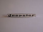 Jeepster, hood emblem with black letters