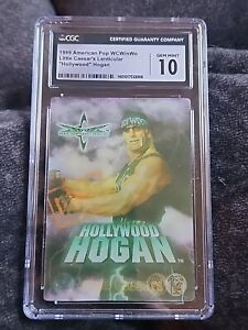 1999 Hulk Hogan CSG 10 WCW/nWo Little Caesars 3D Lenticular Card WWE WWF NJPW
