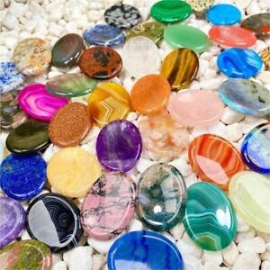 Natural Crystal Worry Stone: Choose Gemstone (Crystal Healing Pocket Stone)