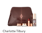 Brand New {Charlotte Tilbury} 4 PCS Gift Set + Makeup Pouch Bag With Gold Zipper