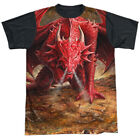 Anne Stokes Dragons Lair Adult Halloween Costume T Shirt (Black Back), S-3XL