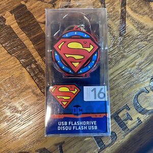NEW Superman USB 2.0 Flashdrive 16GB DC Comics Collectible Keychain eKids HERO