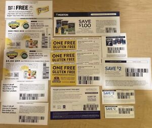 Lot of 14 Coupons Up to Nearly $70 Off! Many Food & Grocery Brands - See Details