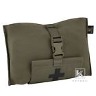 KRYDEX Tactical Rip Away Blow Out Med IFAK Pouch Stretch fits MOLLE & Belt Green