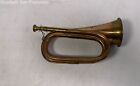 Vintage Mid Century Copper Brass Bugle Horn Military Army Musical Instrument