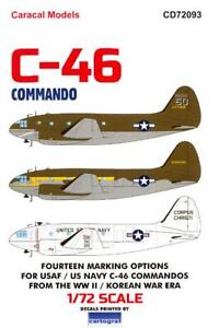 Caracal Decals 1/72 CURTISS C-46 COMMANDO USAF & USN Versions