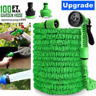100 FT 100 Feet Expandable Flexible Outdoor Garden Water Hose w/ Spray Nozzle