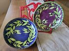 Gates Ware By Laurie Gates Hand-Painted Pasta Bowls Set Of 2 9.75” Olives
