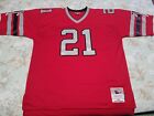 Mitchell & Ness Deion Sanders Atlanta Falcons Red Throwback Jersey Size 52 (2XL)