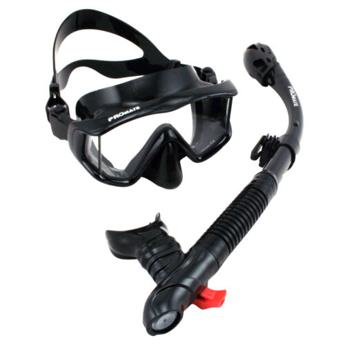 Scuba Diving Snorkeling Purge Mask Ultra Dry Snorkel Water Sports Gear Combo Set