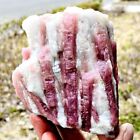 1.3LB Natural plum flower tourmaline crystal rock mineral specimen reiki healing