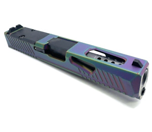 High Table Glock 19 Gen 1-3 Chameleon Slide Trijicon RMR Black DLC Ported Barrel