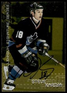1999-00 Be a Player Millennium Autographs Steve Kariya Auto Vancouver Canucks