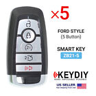 5X KEYDIY Universal Smart Proximity Remote Key Ford Style 5 Buttons ZB21-5