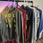 BUNDLED LOT 9 Mens Hoodies Size SM Hollister, Under Armor, The North Face, More