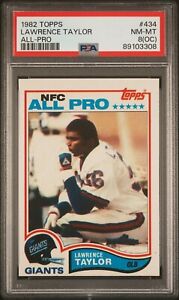 1982 Topps Lawrence Taylor All-Pro RC PSA 8 NM-MT #434
