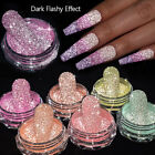 Reflective 3-layer Thermal Nail Glitter Color Changing Powder Shiny Pigment Dust
