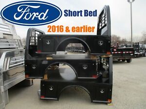 CM SK Flatbed Replacement Body Ford 98-16 and Dodge 00-02 short bed 4 tool boxes